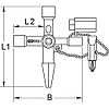 Clé universelle pour armoire éléctrique chaîne courte image 1