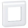 Plaque de finition Mosaic 1 poste ou 2 modules blanc image 0