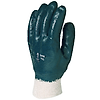 Lot de 10 paires de gants Manutention nitrile bleu dos enduit - standard image 1