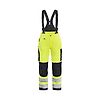 Pantalon de travail hiver à bretelles haute visibilité femme 7885 - Jaune fluo/Noir image 0
