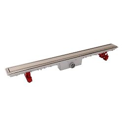 Caniveau de douche 890mm complets avec grille réversible image
