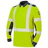 POLO HV MULTIRISQUES LAPILLI JAUNE FLUO/BLEU MARINE image 0