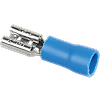 Boite de 50 cosses femelles partiellement isolées 1,5 à 2,5mm² - Bleu image 2