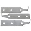 Jeu de 3 lames en inox, L. 38 mm image 0