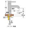 Mitigeur lavabo/lave mains bec court Ness image 1