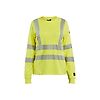 T-shirt de travail manches longues multinormes femme feMyanMare - Jaune fluo image 0