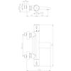 Mitigeur thermostatique bain/douche mural LE MANS image 1