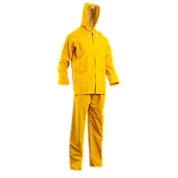 Ensemble de pluie de travail PVC SET - Jaune M - 40/42 image