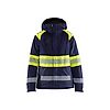 Veste de travail hiver haute visibilité femme classe 1 - Marine/Jaune image 0