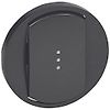 Enjoliveur Céliane interrupteur - Graphite-Simple commande voyant image 0