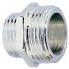 Mamelon laiton chromé mâle - mâle réduit chrome 1/2-3/4 image 0