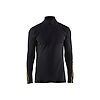 Haut de sous-vêtements retardant flamme inhérent col zippé 4796 - Noir image 0