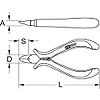 Pince électronique coupante diagonale, 120 mm image 2