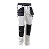 Pantalon de travail EMBASE - BLANC/GRIS image 0