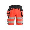 Short de travail haute visibilité stretch 4D 1120 - Rouge/Noir image 0