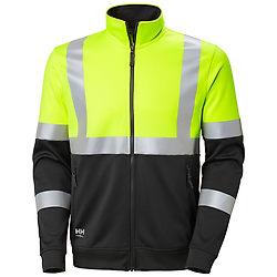 Sweat de travail zippé haute visibilité à col haut classe 1 ADDVIS image