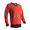 T-shirt de travail manches longues haute visibilité SUNO - Rouge Fluo image 4