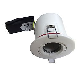 Support de spot BBC orientable+douille auto-Miidex-Blanc image