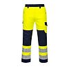 Pantalon Modaflame Haute-Visibilité Jaune/Marine image 1