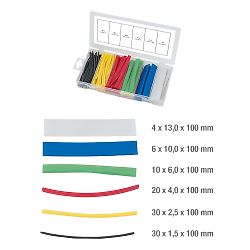 Assortiment de gaines thermo-rétractables 100 pcs image