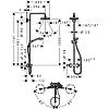 Colonne de douche thermostatique Showerpipe Croma Select E 180 - chrome - 2 jets image 1