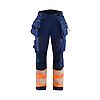 Pantalon softshell haute visibilité classe 1 femme 7114 - Marine/Orange image 0