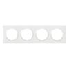 Plaque Dooxie - Blanc - 4 postes image 0