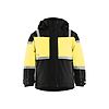 Veste de travail à capuche hiver enfant 4858 - Noir/Jaune fluo image 0