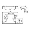 Mitigeur thermostatique douche Ancoswing 2 - chrome image 1