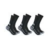 Lot de 3 paires - Chaussettes de travail renforcé montantes - Noir image 0
