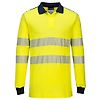 Polo Haute Visibilité Ignifugé Jaune/Marine image 2