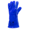 Lot de 6 paires de gants croûte vachette bleu EUROWELD 360 image 0