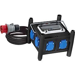 Coffret de chantier BD 6M/16, avec 6 prises à clapet H07RN-F 5G2,5 - IP44 image