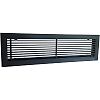 Grille linéaire porte-filtre - Alu laqué Noir image 0
