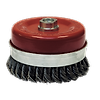 Brosse conique fil acier torsadé pour métal Classic image 7