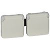 Prise Plexo composable - Blanc - 2x2P+T horizontal image 0