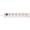 Multiprise Bremounta de courant avec interrupteur 1,5m de câble H05VV-F 3G1,5 - Blanc image 1