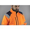 Veste de travail polaire BASIC HV ECLAIR - ORANGE FLUO/MARINE image 2