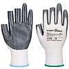 Lot de 12 paires de gants Grip 13 en nitrile Blanc/Gris image 0