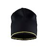 Bonnet en polaire Noir/Jaune image 0