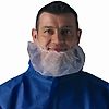 Lot de 10 - Couvre barbe jetable SPP Blanc - Boite de 100 - SPP image 0