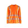 T-shirt de travail manches longues col V haute visibilité anti-UV 3385 - Orange fluo image 0