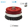 Brosse conique fil acier torsadé pour métal Classic image 5