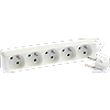 Blocs multiprises 5 prises 2P+T 16A - H05VV-F 3G1,5mm² - Blanc image 2