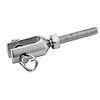 (Lot de 5) Embout filité à chape usinée - Pas à gauche - Petit modèle - Inox A4 image 1