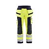 Pantalon de travail multinormes artisan 1579 - Jaune fluo/Marine image 0
