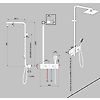 Colonne de douche thermostatique à encastrer Onix Chrome image 2