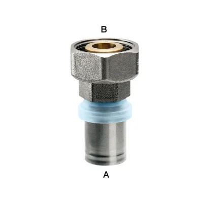 RACCORD A SERTIR FEMELLE ECROU LIBRE 16X2 MULTICOUCHE image