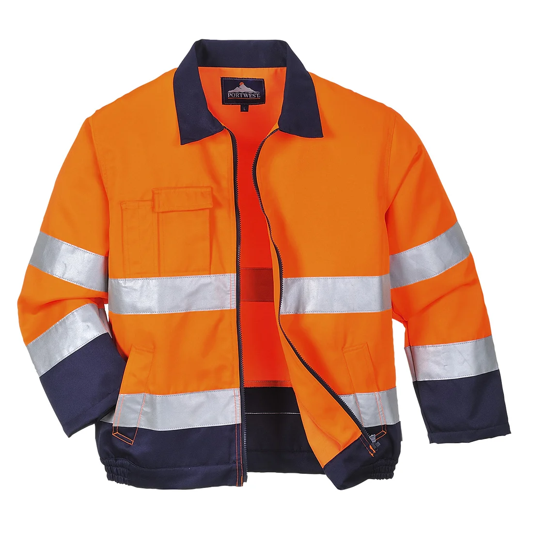 Veste Hi-Vis Madrid Orange/Marine image