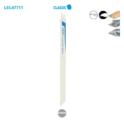 Boite de 5 lames scie sabre multi matériaux coupe rapide Classic image